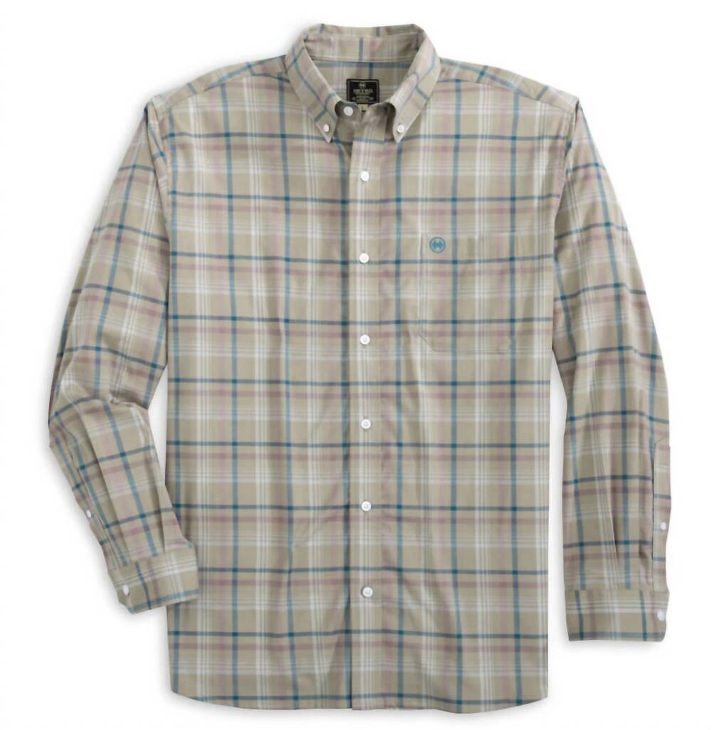 NEW HEYBO OUTDOORS men's whitfield dress shirt in vertiver